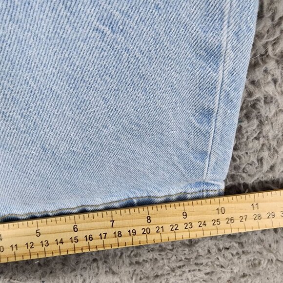 Zara Jeans Womens 6 Light Wash High Rise Wide Leg - Picture 9 of 12